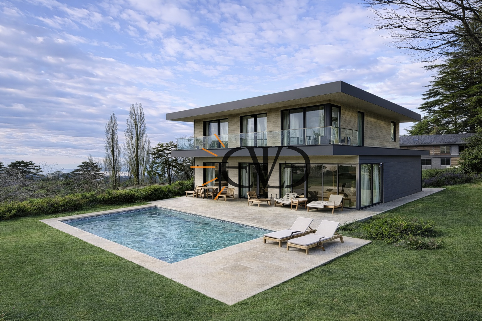 À vendre   Projet de villa contemporaine d’exception à Collonges-sous-Salève