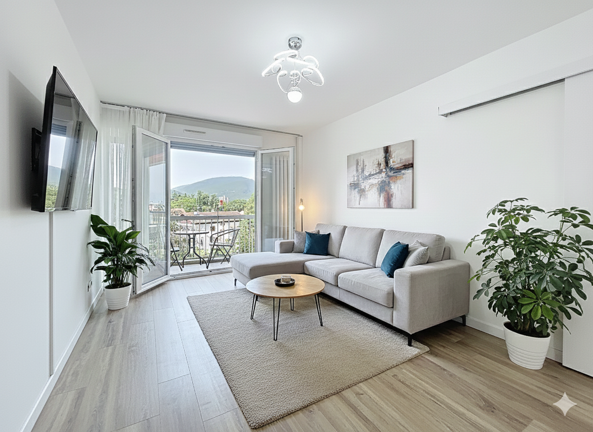 À louer :Superbe T4 rénové de 76 m2 avec balcon & loggias