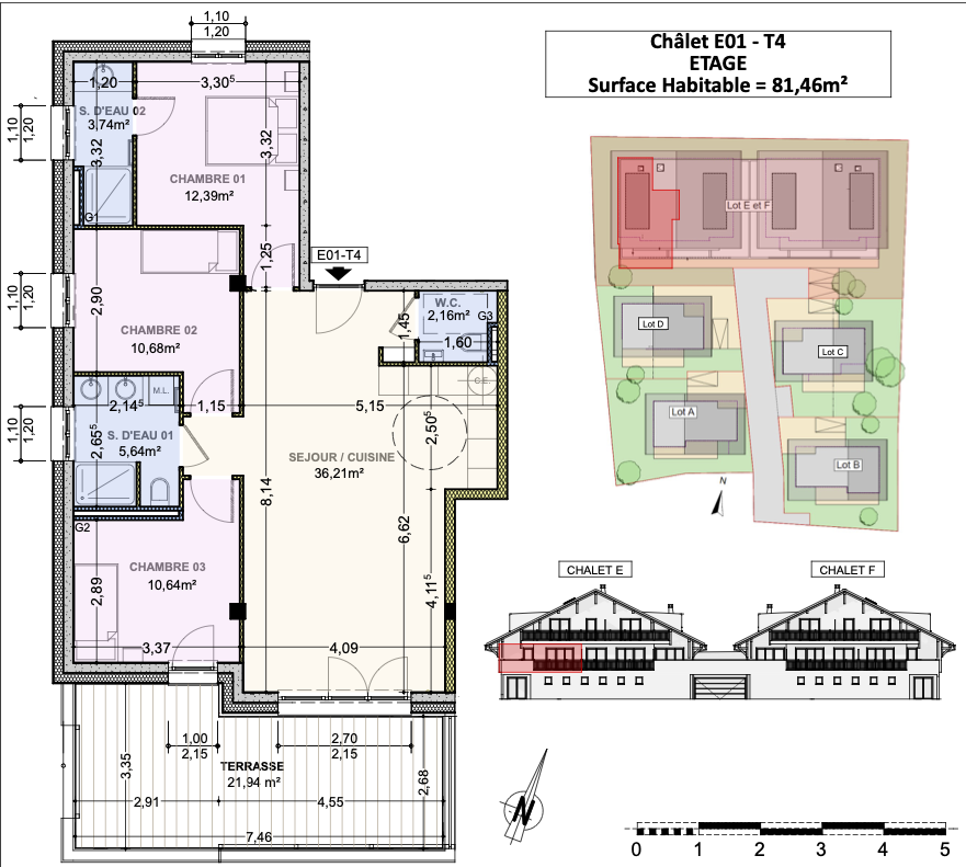 Appartement 4 pièces 81,46 m2