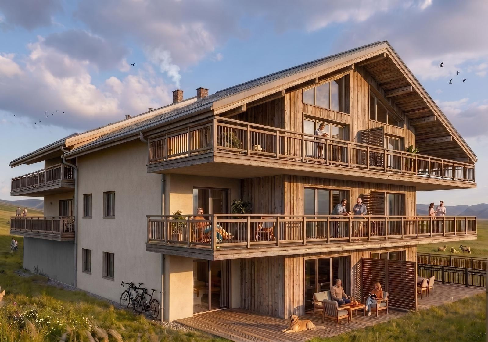 Appartement neuf de 3 pièces 67,24 m2 avec une terrasse