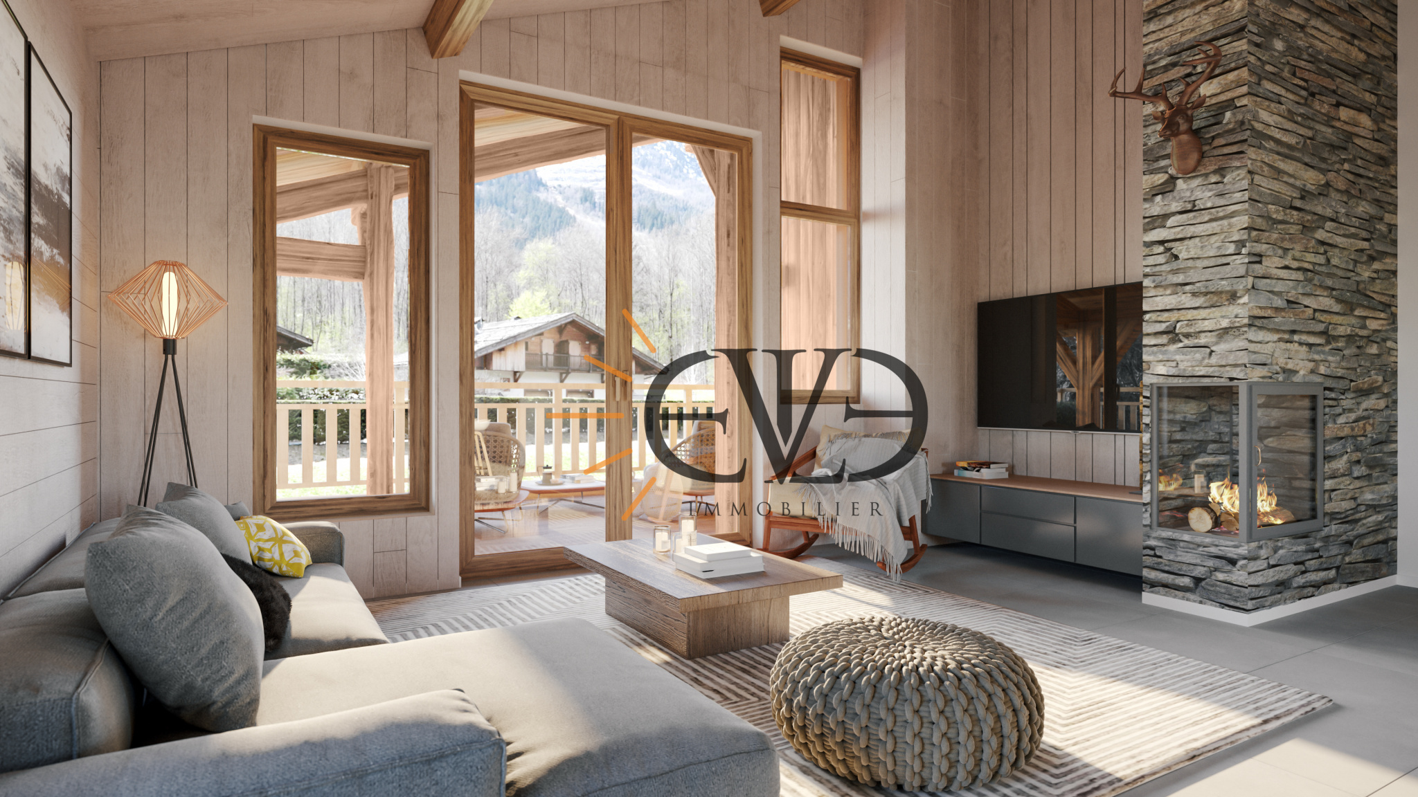 Chalet de 4 pièces 154,28 m2 avec jardin et terrasses