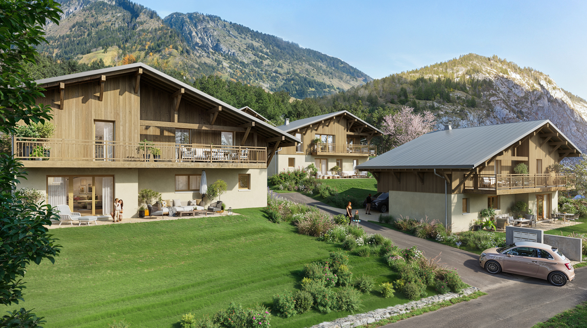 Chalet 122 m2 individuelle ou 2 appartements T3, au choix