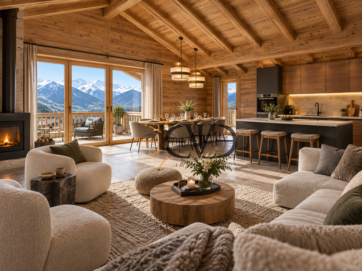 Chalet de 4 pièces 154,28 m2 avec jardin et terrasses