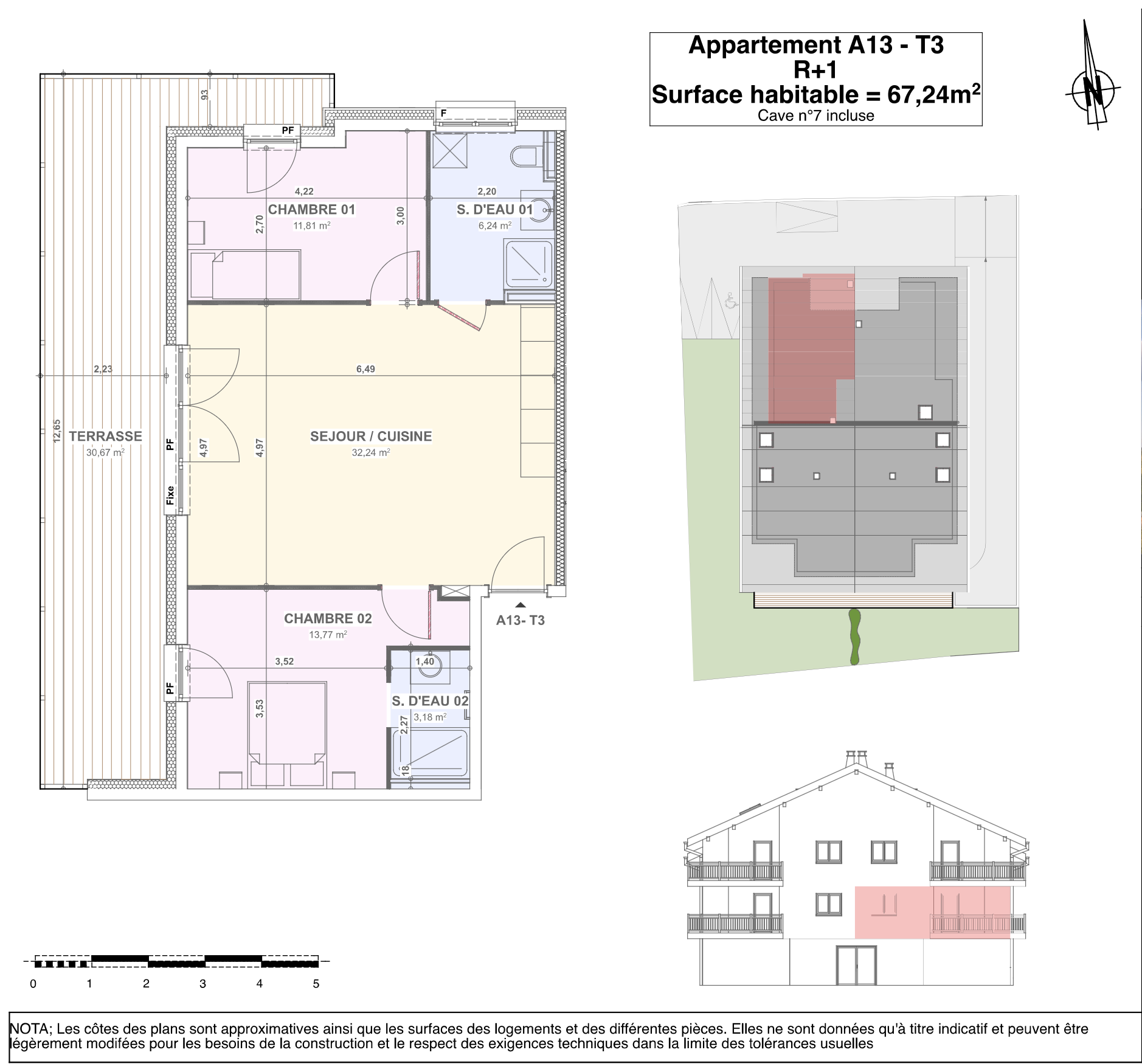 Appartement neuf de 3 pièces 67,24 m2