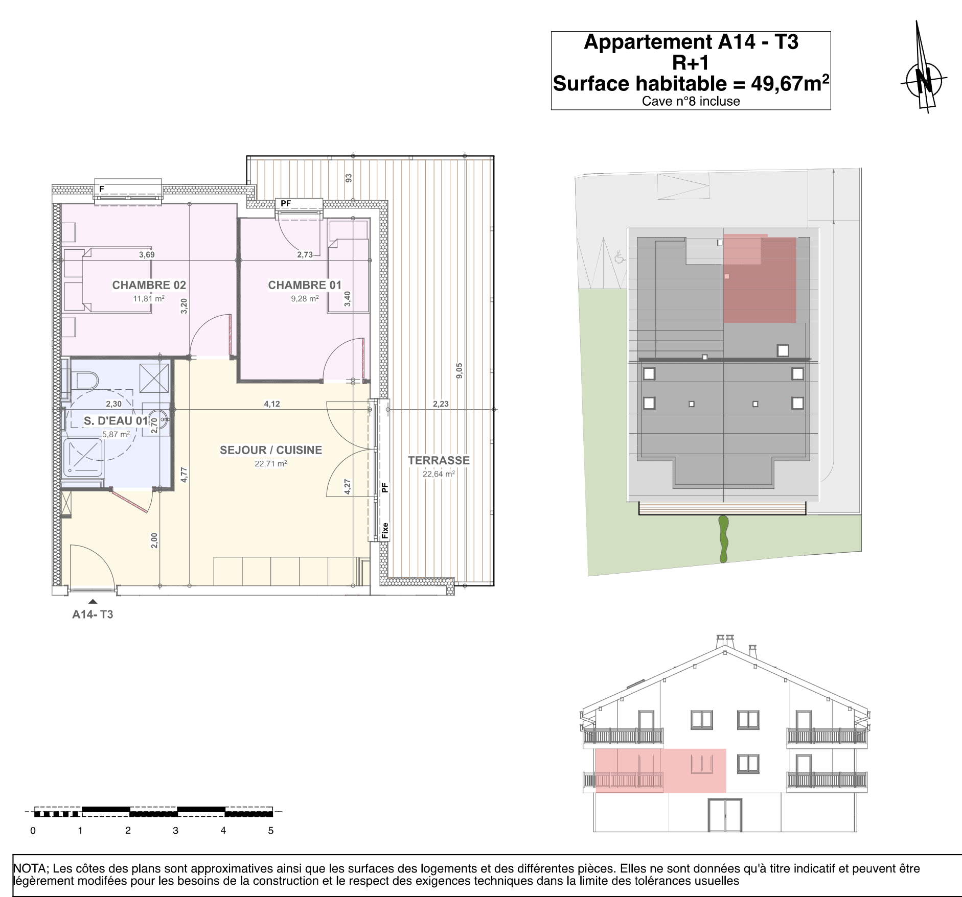 Appartement neuf de 3 pièces 49,67 m2
